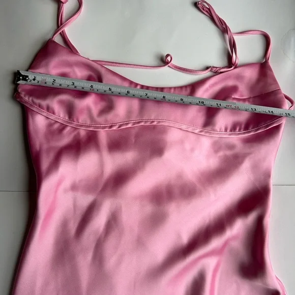 Zara Viral Slip Dress Out Pink Long Gown bloggers favourite - Picture 16 of 16